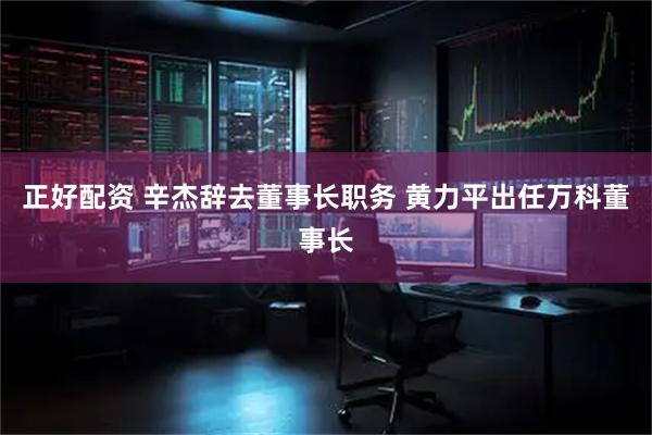 正好配资 辛杰辞去董事长职务 黄力平出任万科董事长